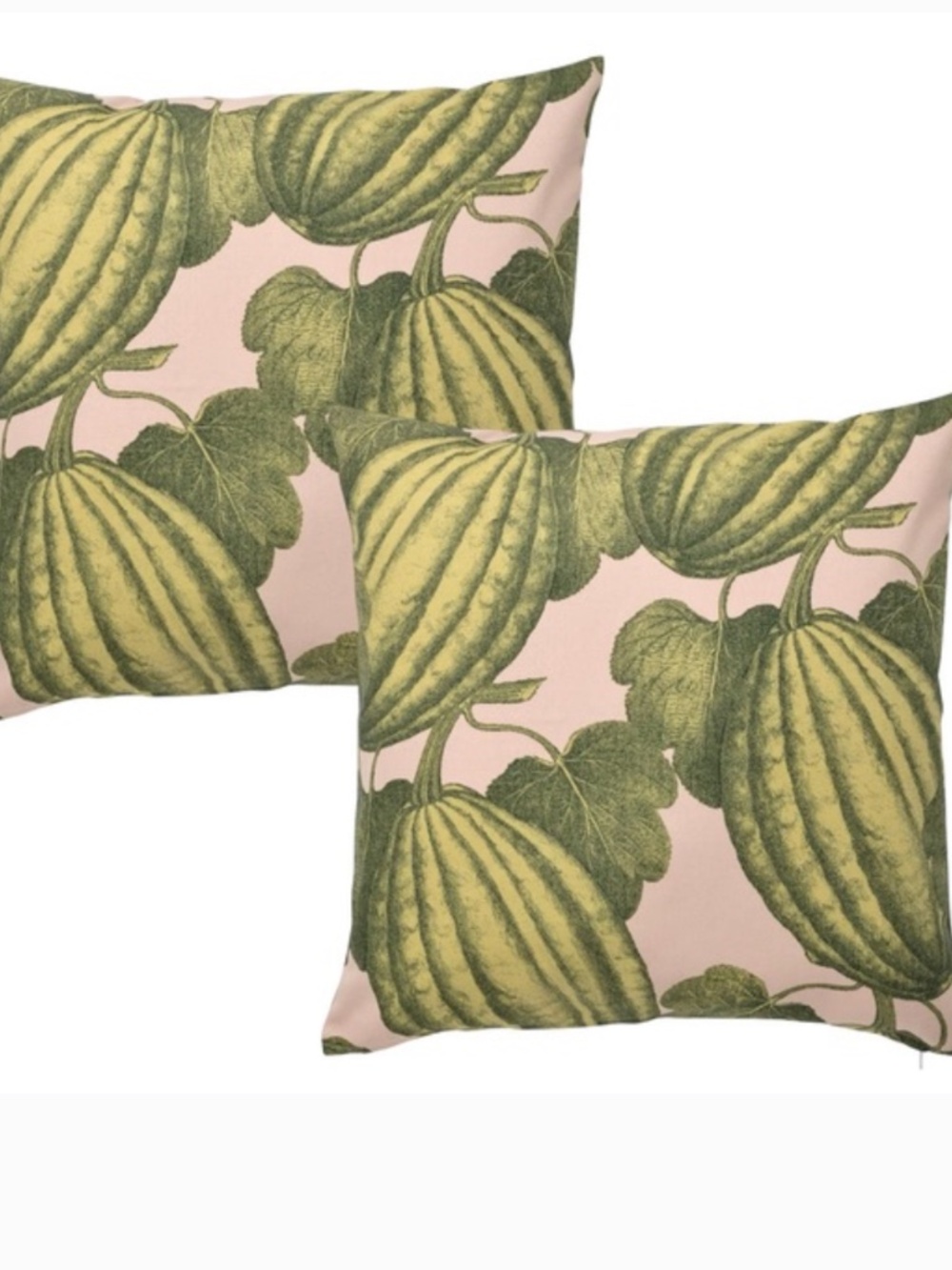 Ikea PARKSALLAT Cushion Covers, Watermelon Print in 100 % cotton, Set of 2